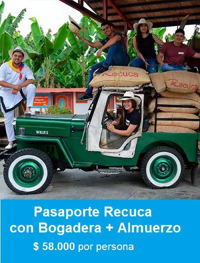 Pasaporte Recuca Con Bogadera + Almuerzo